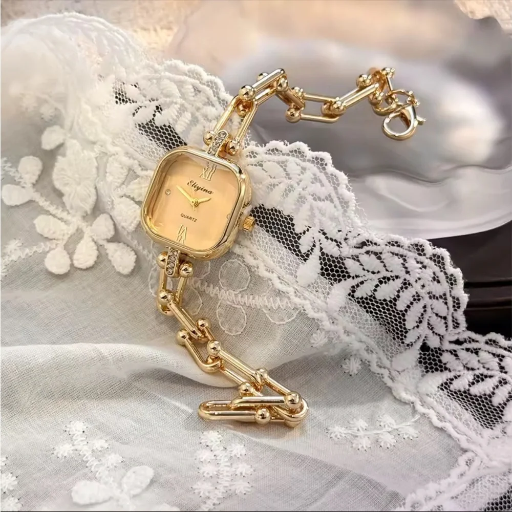 Luxury Gold Link Bracelet Watch